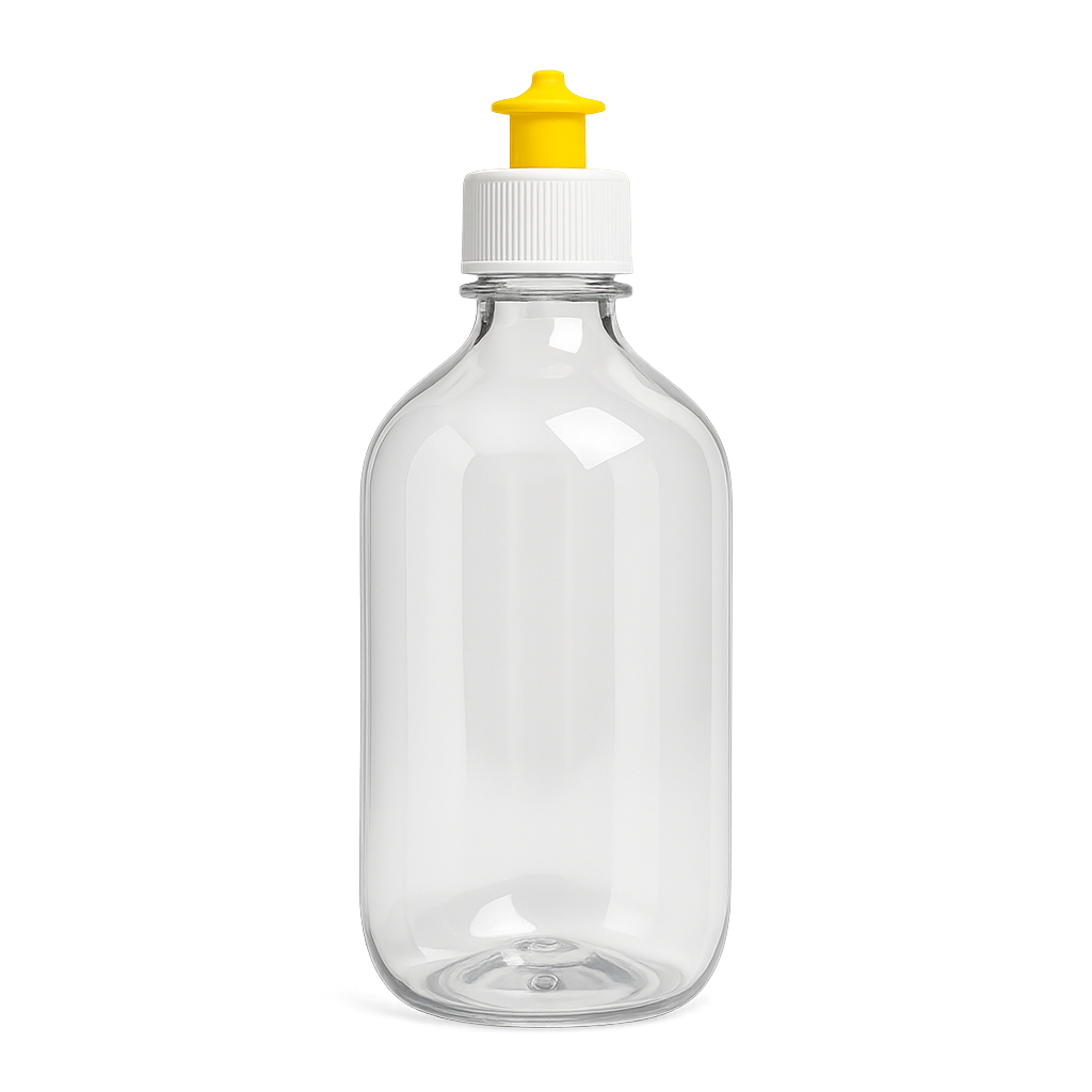 Dish-Wash PET plastic Round Bottle 500ml 160 pcs/box