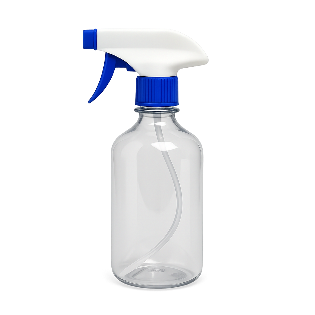 Spray Bottle PET Plastic Round Bottle 500ml with Pump 100pcs/box